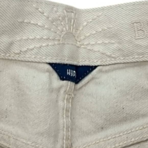 Daily Denim Hype by AG Jeans in Bone ButtonFly Classic Crop Jean Bull Denim 24 - Picture 8 of 15